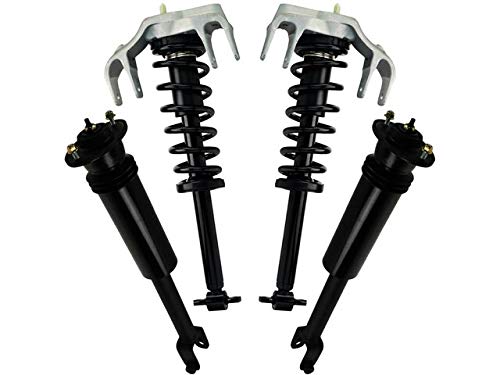2003-2007 Cadillac CTS Front & Rear Shock Strut Coil Spring 4-Piece Kit (Non-Automatic Leveling) - Smooth Ride & Enhanced Handling for City Driving & Highway Cruising