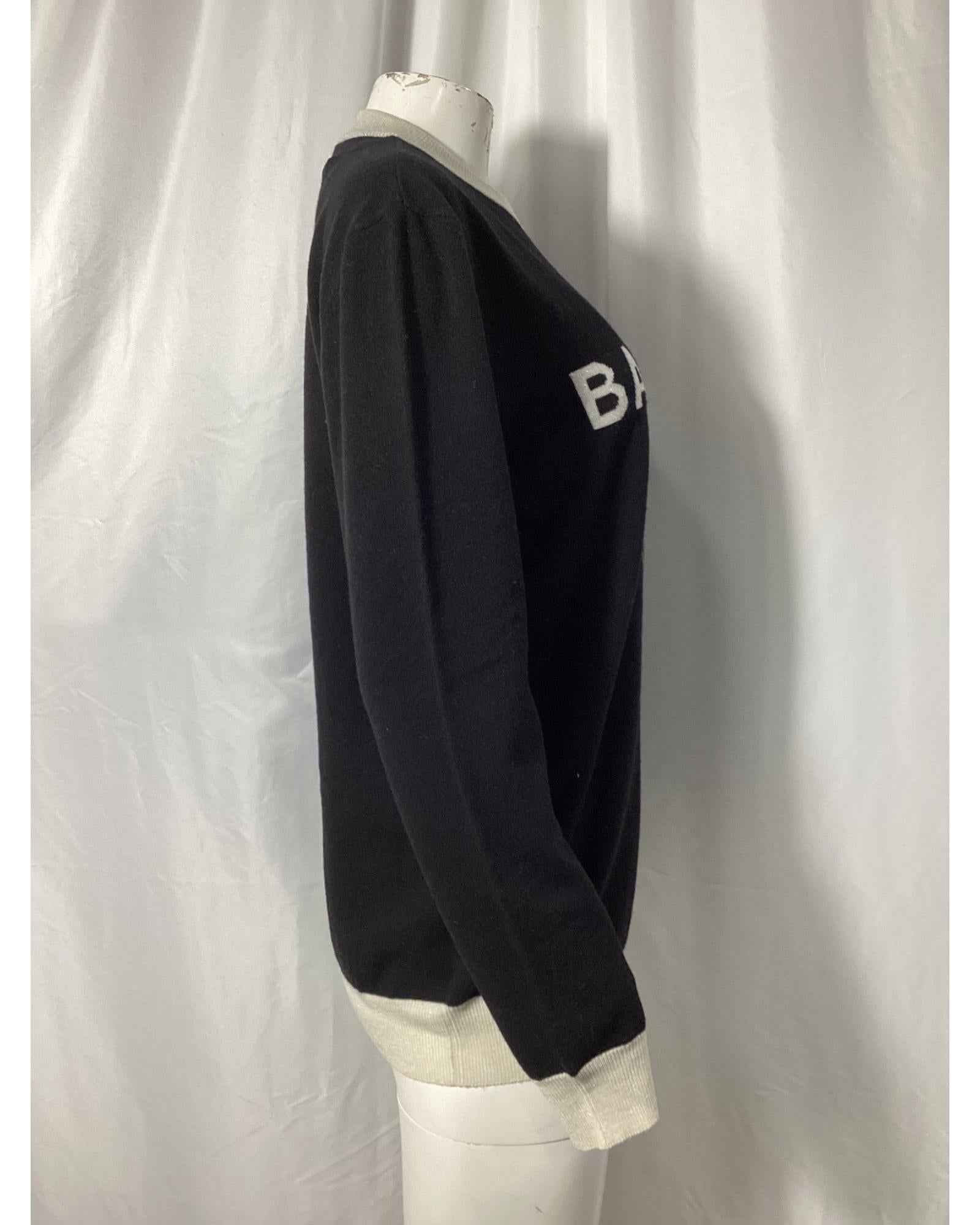 Balmain Logo Cashmere Sweater for Women - Luxury Soft Knit Pullover for Fall & Winter - Perfect for Office, Parties & Casual Outfits