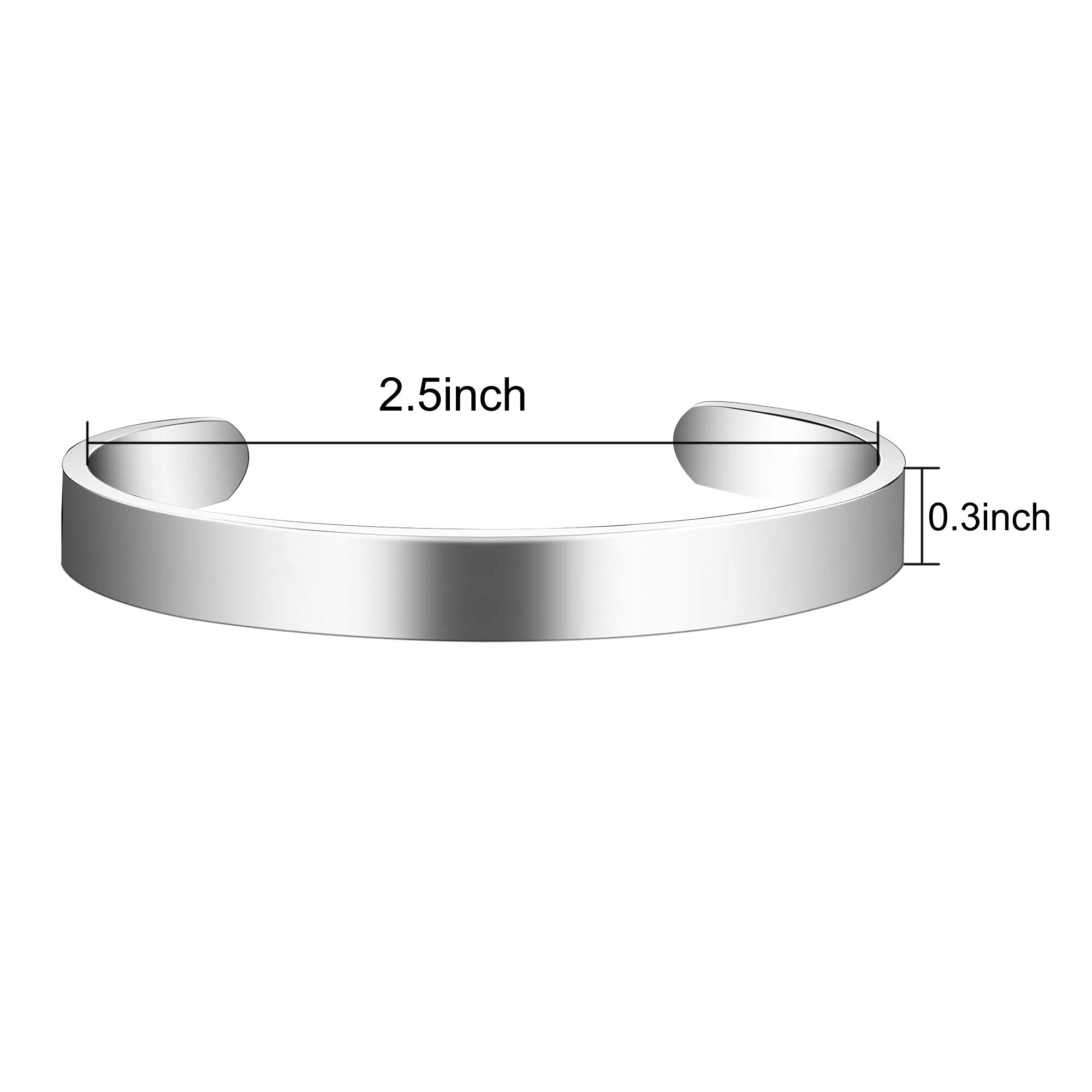 Custom Engraved Memorial Bracelet for Women - Sympathy Gifts in Memory of Mom or Dad - Personalized Bereavement Jewelry with Secret Message - Perfect for Remembrance, Funeral, or Comforting Grieving Loved Ones