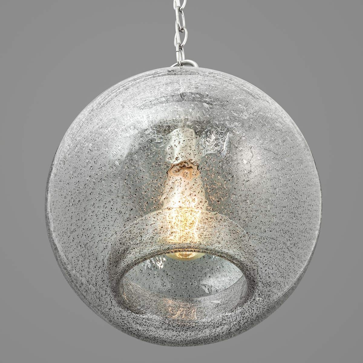 Progress Lighting P500063-009 Malbec One-Light Pendant in Grey - Modern Industrial Ceiling Light Fixture for Kitchen Island, Dining Room & Bar Counter