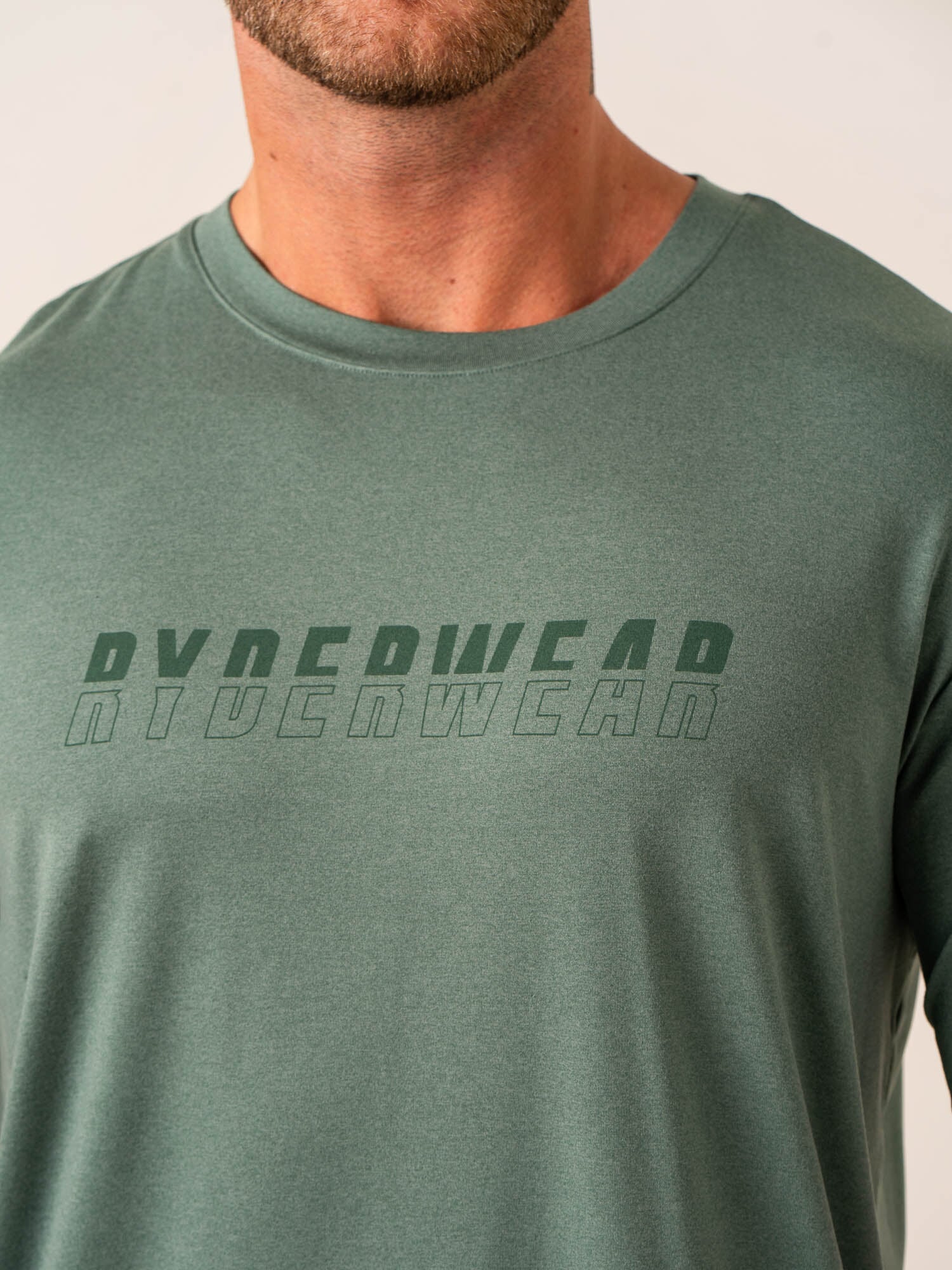 Premium Soft Tech T-Shirt for Men & Women - Breathable Fern Green Marl Cotton Tee - Perfect for Casual Wear, Gym, and Outdoor Activities