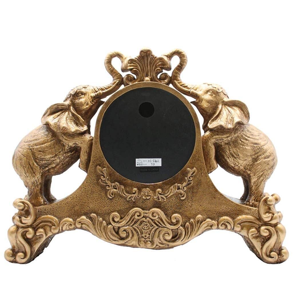 Silent Elephant Mantle Clock - Non-Ticking Decorative Wall Clock for Living Room, Bedroom & Office | Perfect Home Decor Gift for Family & Friends