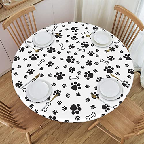 Dog Paw Print and Bone