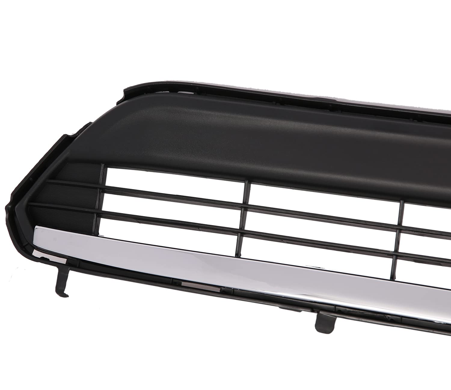 Chrome Front Lower Bumper Grille & Trim Molding for 2011-2013 Toyota Highlander - Perfect Fit TO1036130 TO1044111 | Enhances Style & Protection for Off-Roading, City Driving & Car Shows