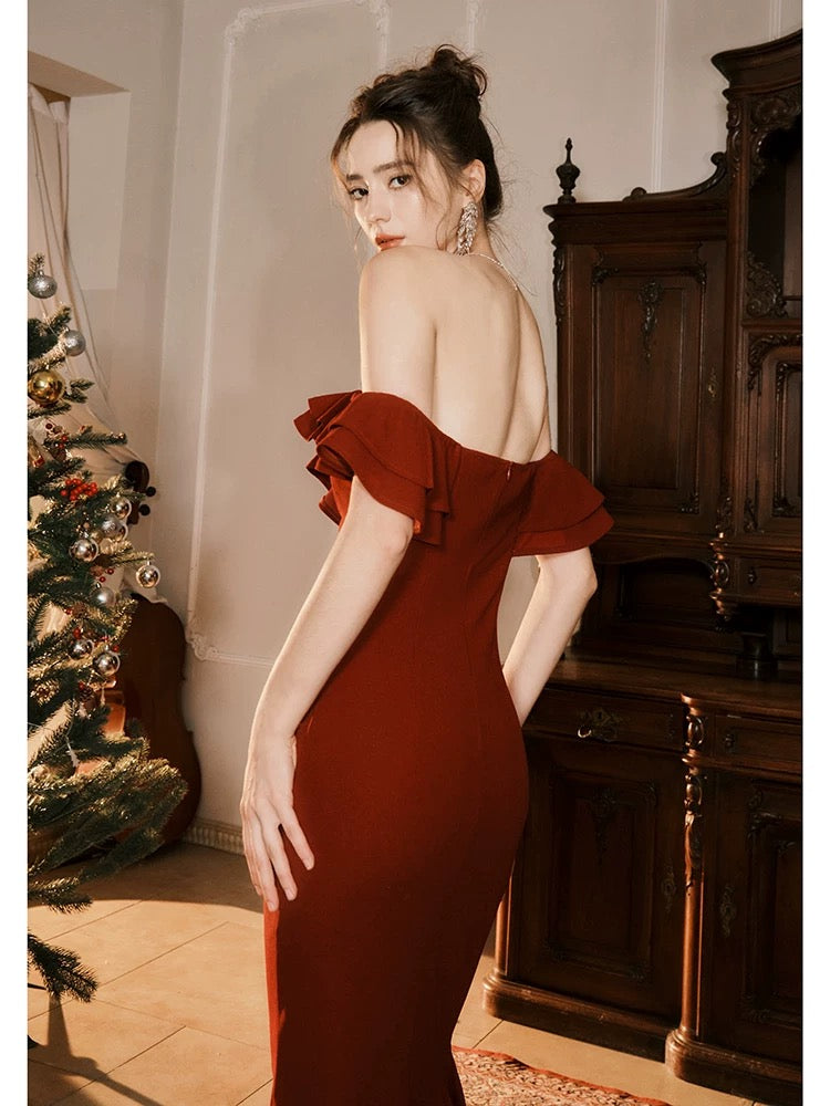 Elegant Off-The-Shoulder Mermaid Prom Dress for Formal Evening Events - Style J6541 | Perfect for Homecoming, Prom Night & Black Tie Galas