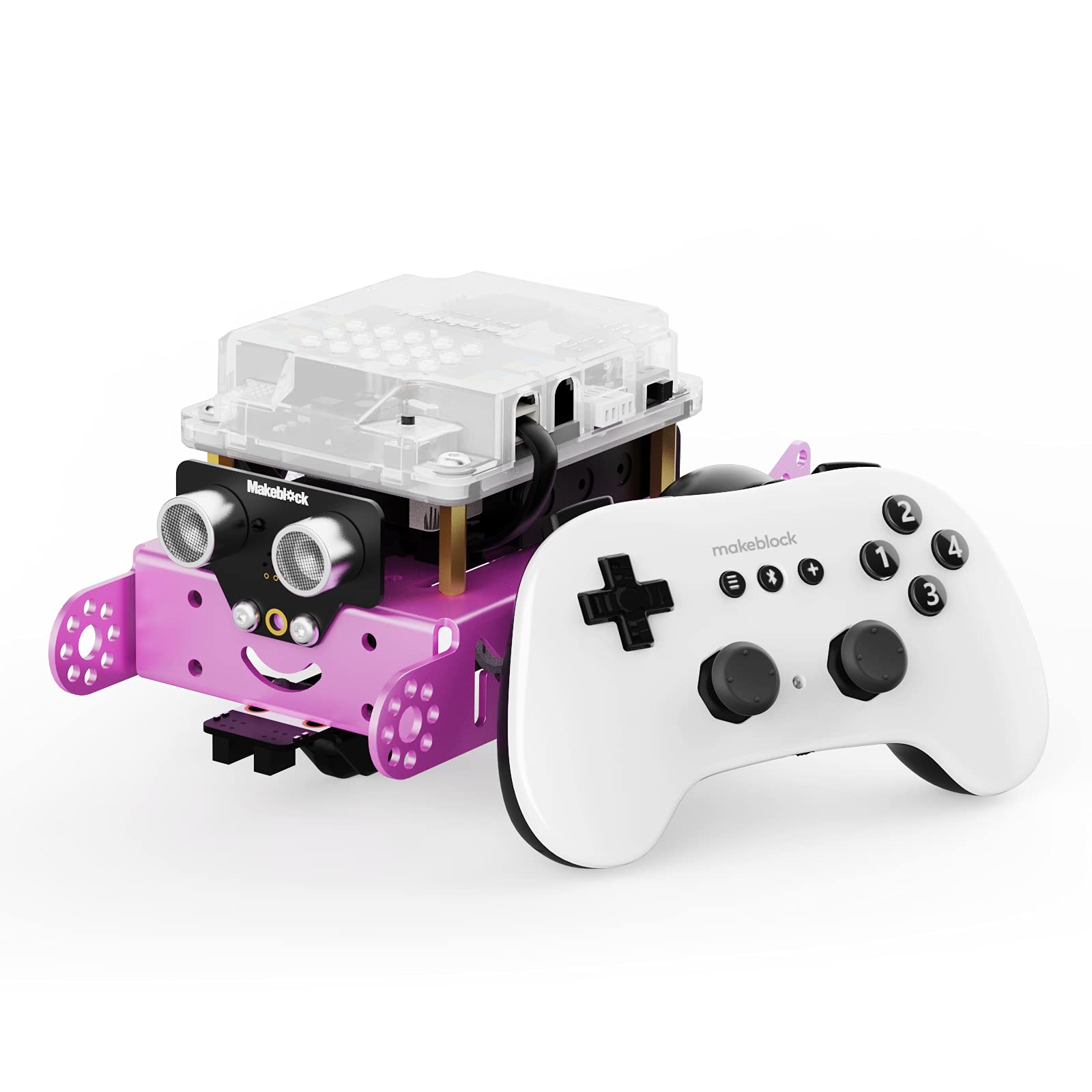 Makeblock mBot Pink STEM Robot Kit - Bluetooth Wireless Remote Control, Coding Robot Toy for Girls & Boys Ages 8-12 | Learn Programming, Engineering | Perfect STEM Gift for Kids Birthday & Classroom Activities