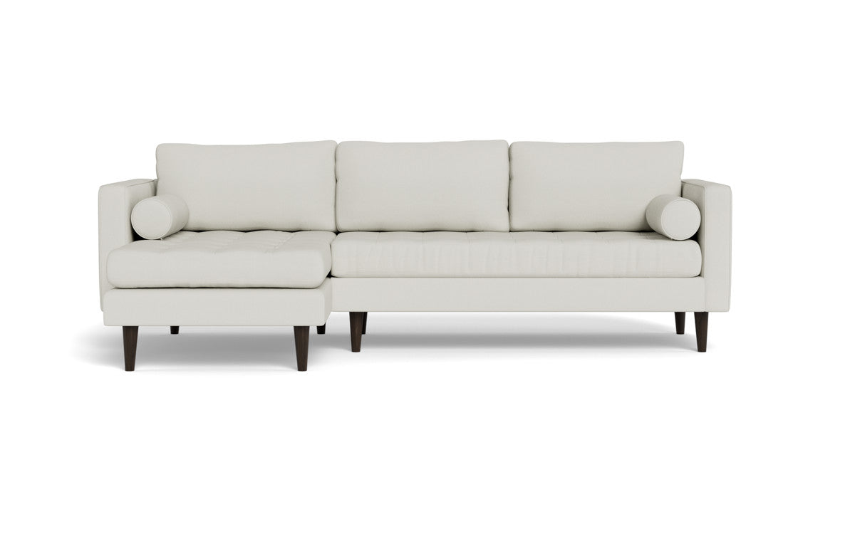 Ladybird 102 Left Chaise Sectional Sofa - Modern L-Shaped Couch with Chaise Lounge, Soft Fabric Upholstery, Comfortable Living Room Furniture for Small Spaces, Apartments & Home Theater Seating
