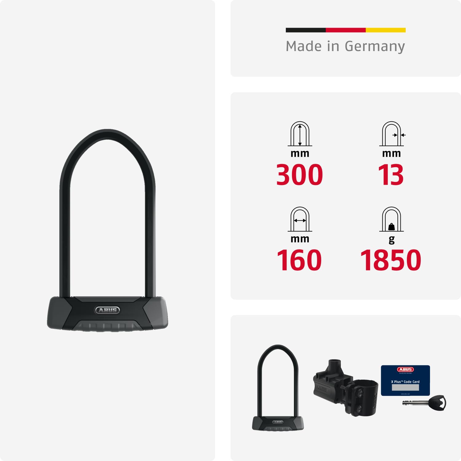 ABUS Granit X-Plus 540 U-Lock - 9