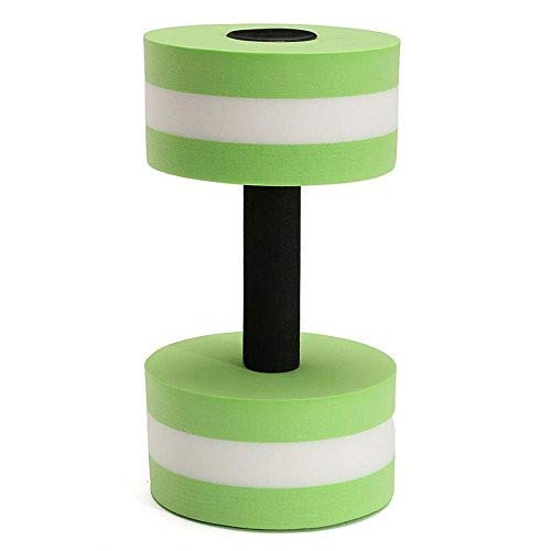 Zerlibeaful Aqua Dumbbells - Foam Pool Resistance Barbells for Water Exercise, Fitness & Yoga - Set of 3 (Green, One Size) - Perfect for Swimming, Aqua Aerobics, Hydrotherapy & Home Workouts