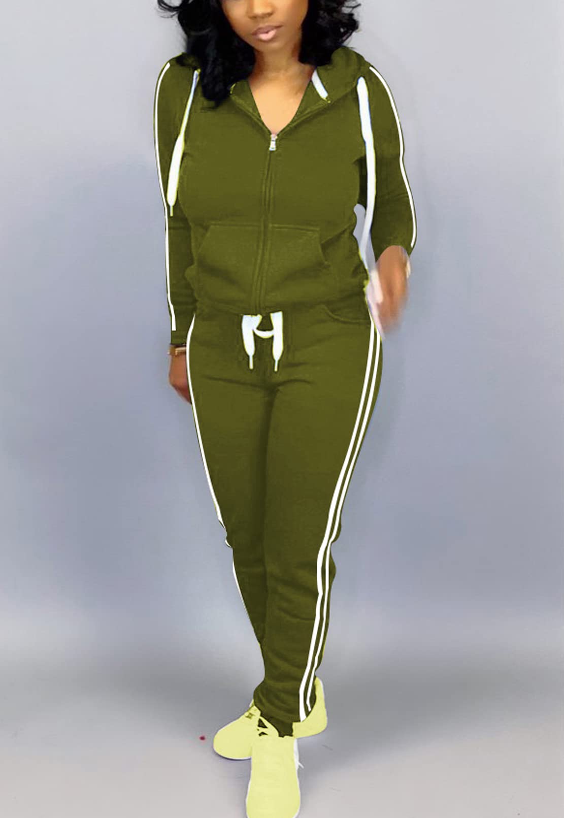 Mrskoala Women's 2-Piece Tracksuit Set - Soft Sweatpants & Hoodie Jogging Suit with Pockets for Workout, Running & Lounge Wear - Perfect for Gym, Yoga & Casual Outfits