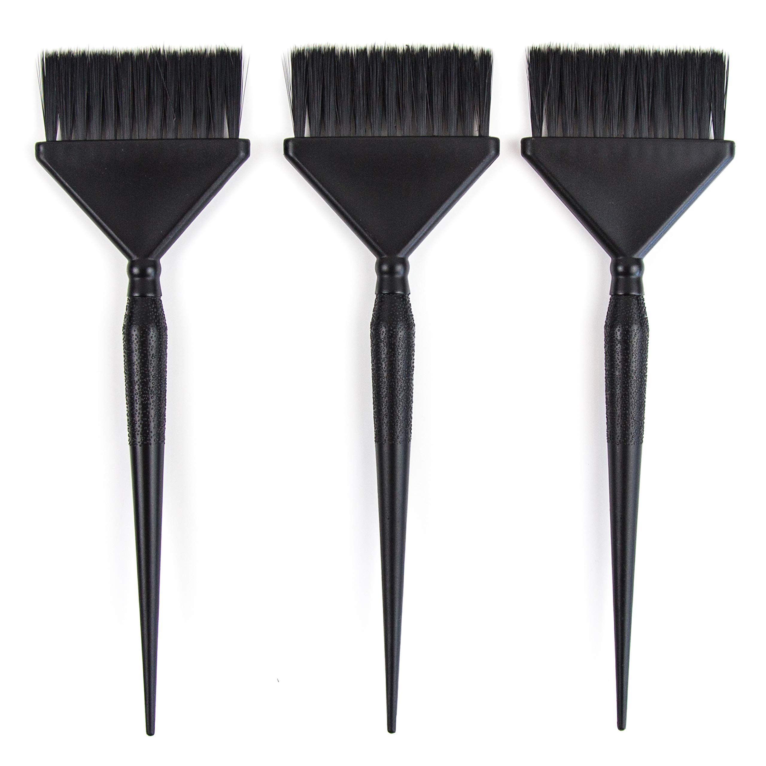 3 Extra Wide Hair Dye Brushes - Professional Hair Coloring Kit for Root Touch Up & Full Application