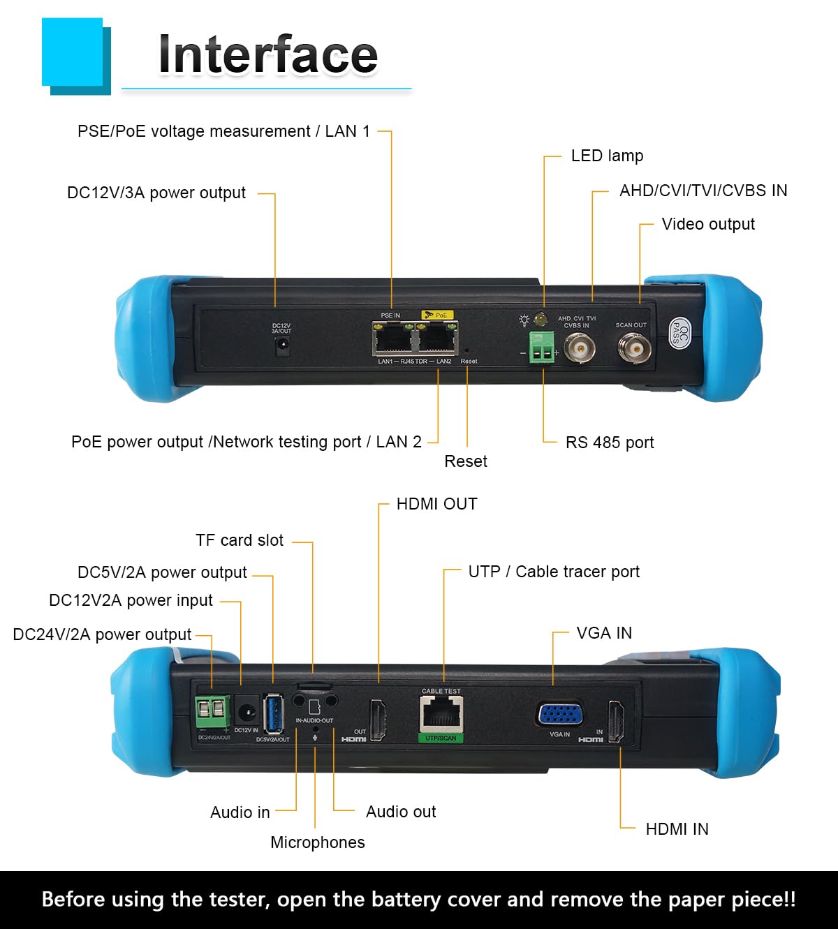 8K IP Camera Tester with PoE - 7
