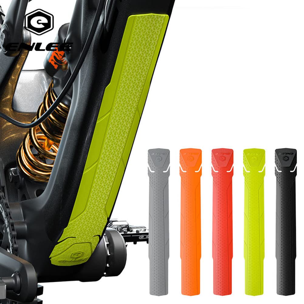 SEADEAR Bike Frame Guard Tape - Anti-Scratch Protective Stickers for Mountain Bikes, Road Bikes & BMX | Durable Down Tube Protector | Yellow Decals for Cycling, Commuting & Off-Road Adventures