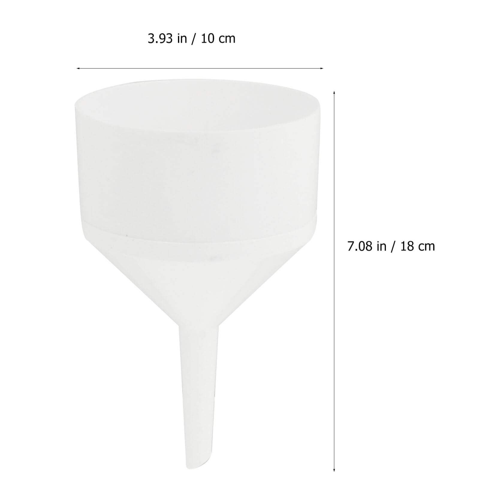 Premium Glass Funnel Set - Short Stem Laboratory Funnels for Organic Chemistry Experiments | Essential Lab Glassware for Distillation, Filtration & Liquid Transfer