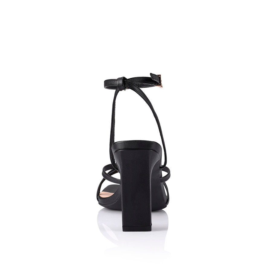 Kipp Strappy Heels for Women - Black High Heel Sandals | Comfortable Dress Shoes for Party, Wedding & Evening Out