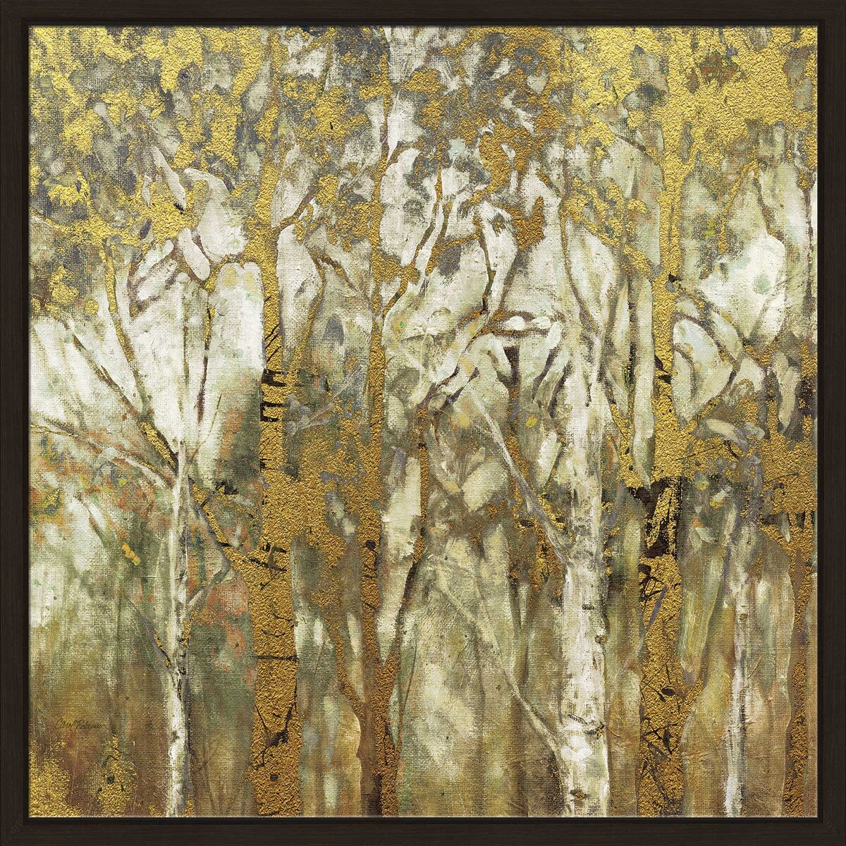 Birch Grove East by Carol Robinson - Premium Floating Canvas Wall Art - Perfect for Living Room, Bedroom & Office Decor