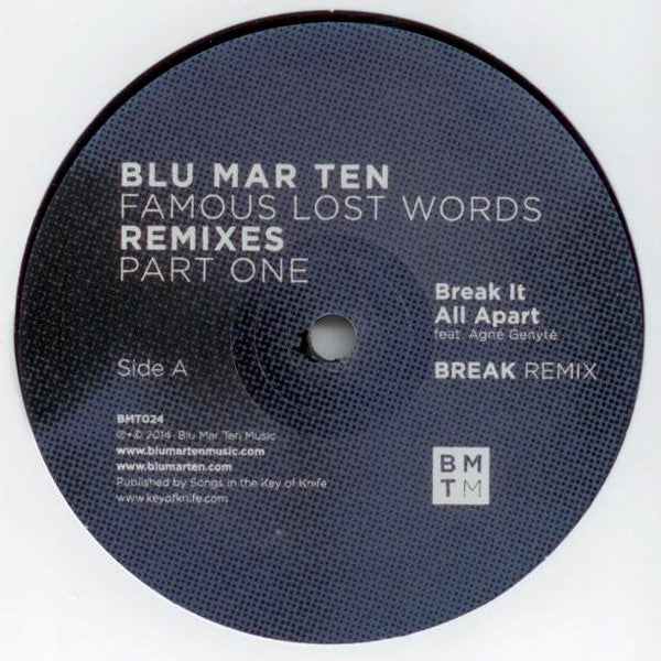 Blu Mar Ten – Famous Lost Words Remixes (Part One) 12