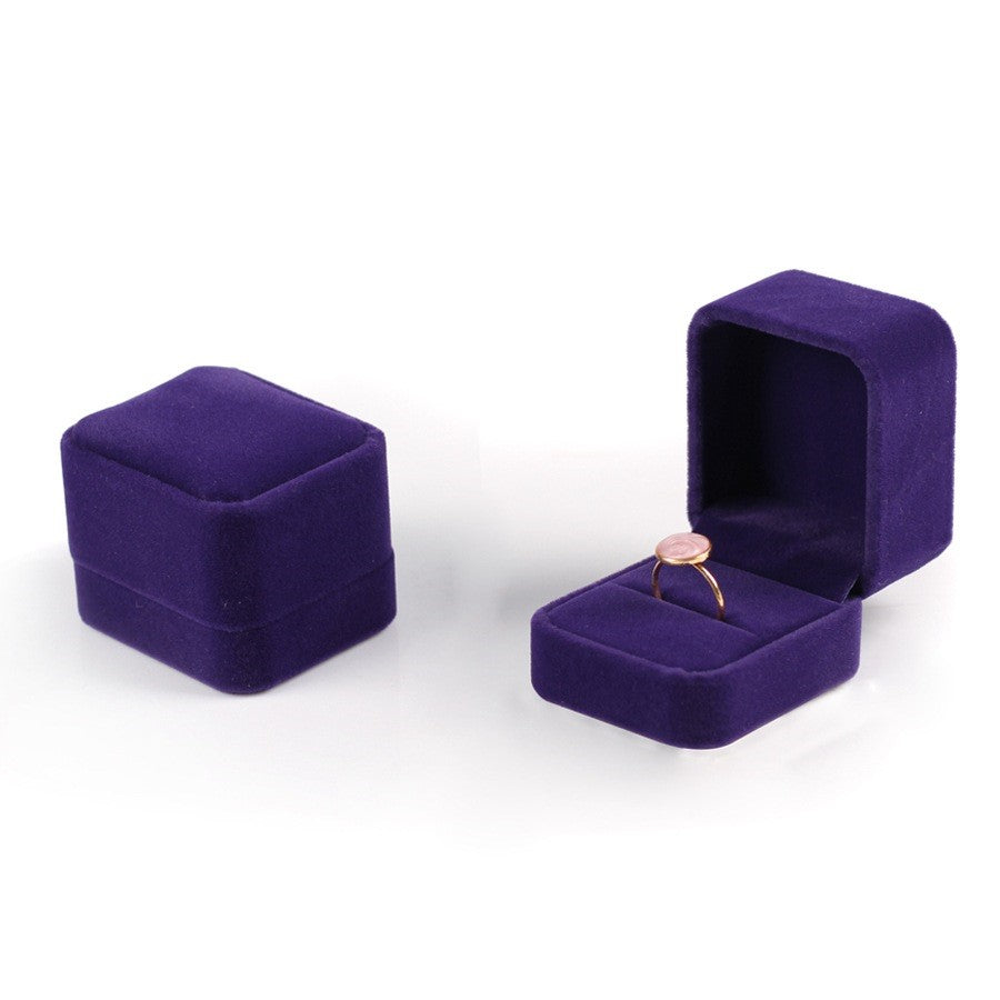 Soft Flannel Jewelry Box with Velvet Lining - Elegant Storage for Rings, Necklaces & Earrings - Perfect for Travel, Gifts & Home Organization