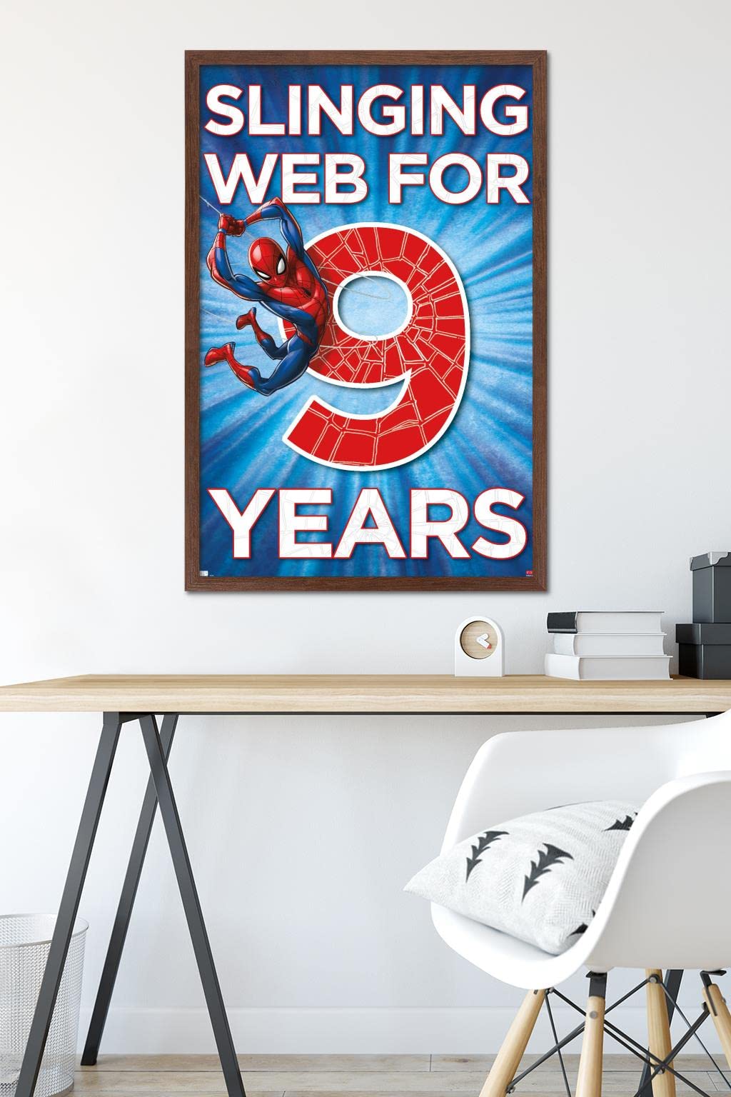 Marvel Spider-Man Happy 9th Birthday Wall Poster - 34
