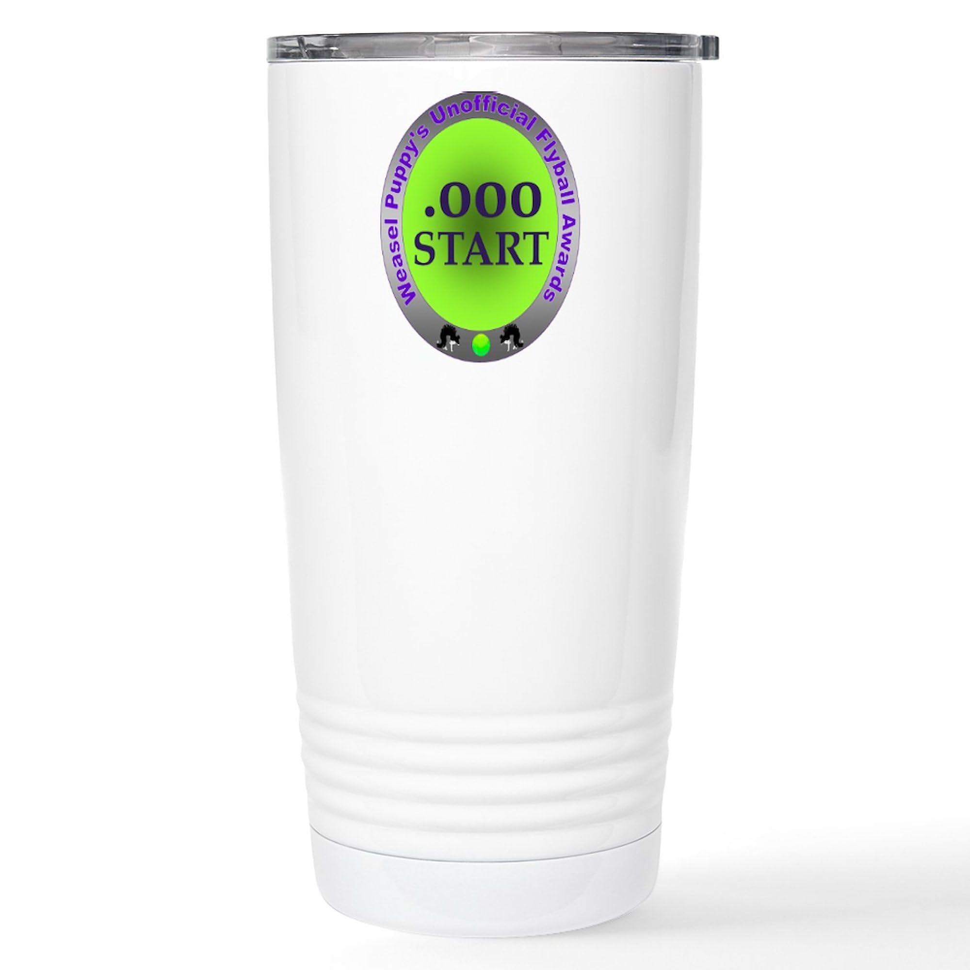 Perfect Start Flyball Award 20 oz Stainless Steel Insulated Coffee Tumbler - Travel Mug for Hot & Cold Drinks - Ideal for Sports Awards, Office Use & Commuting