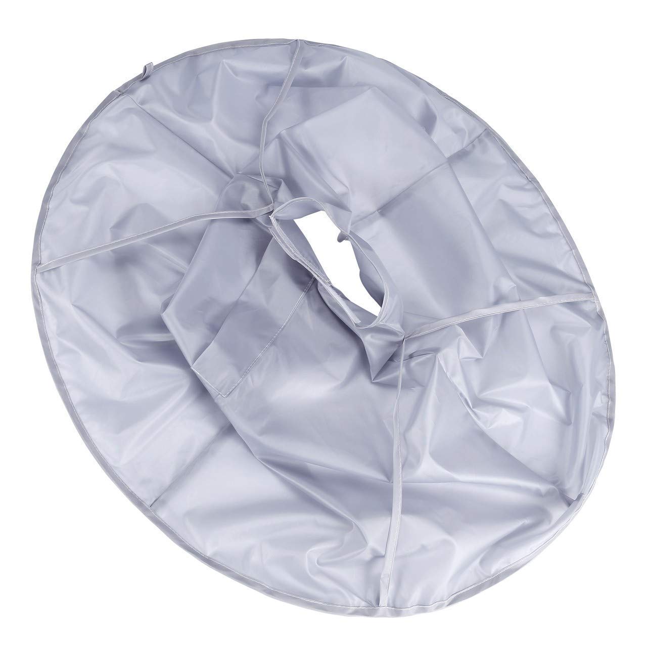 Niyanta Professional Waterproof Hair Cutting Cape Apron - Gray Barber Cloak for Salon & Home Haircuts, Stylist Hairdressing Accessory with Hair Catcher Design | Perfect for Salon Shops, Barber Services & DIY Haircuts at Home
