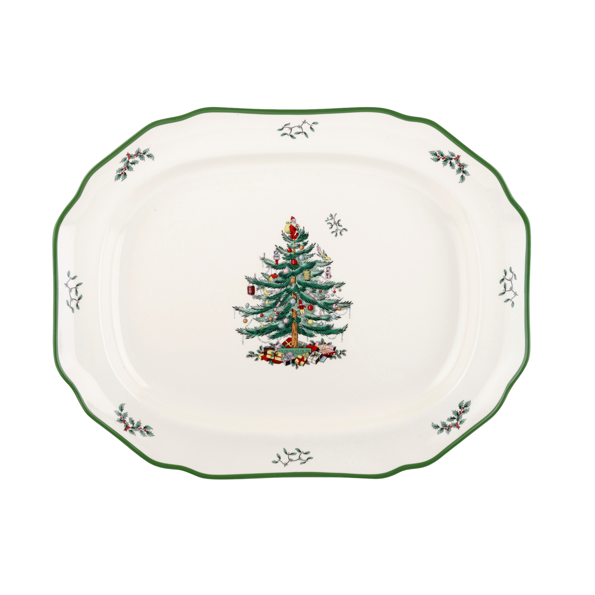 Christmas Tree Shaped Serving Platter - Elegant Holiday Appetizer Tray for Christmas Parties, Dinner & Festive Gatherings
