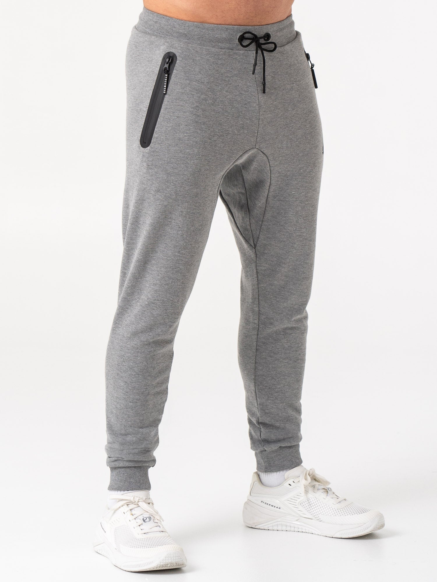 Overdrive Track Pants Grey Marl - Men's Athletic Joggers for Running & Gym Workouts | Comfortable Training Pants for Casual Wear & Sports