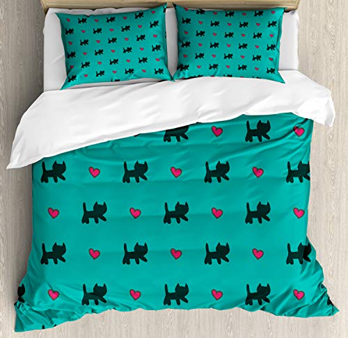 Teal Pink Dark Blue