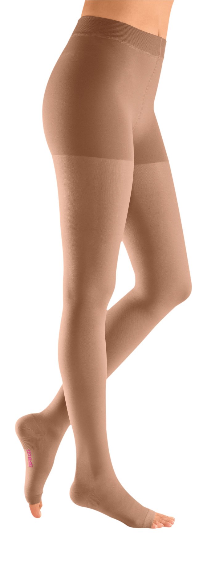 Mediven Plus 30-40 mmHg Open Toe Compression Pantyhose for Men & Women - Ideal for Varicose Veins, Lymphedema & Travel Comfort