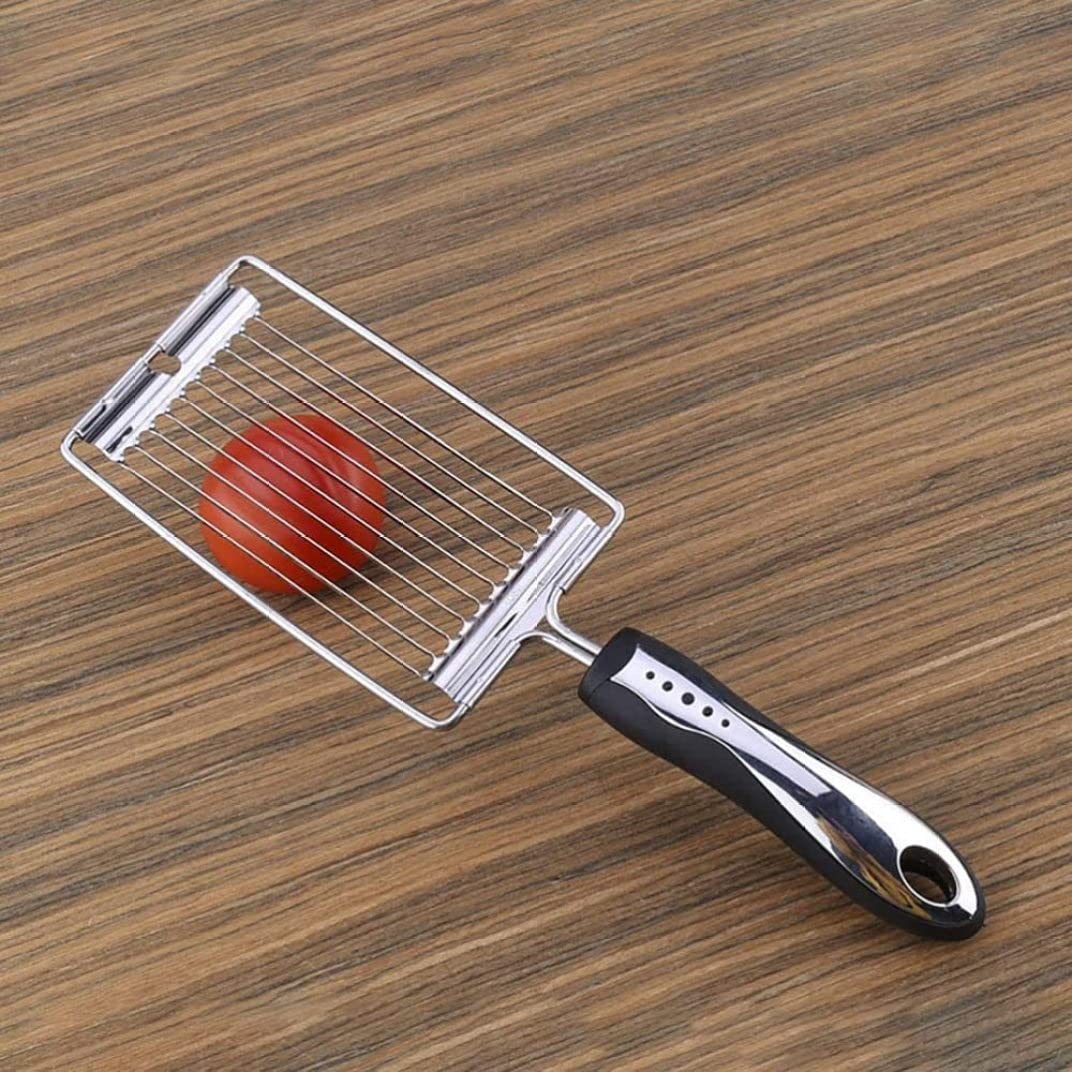 Premium Stainless Steel Tomato Slicer & Egg Cutter - Multi-Purpose Kitchen Gadget for Slicing Tomatoes, Boiled Eggs, and Chopping Vegetables - Perfect for Salads, Sandwiches, and Meal Prep