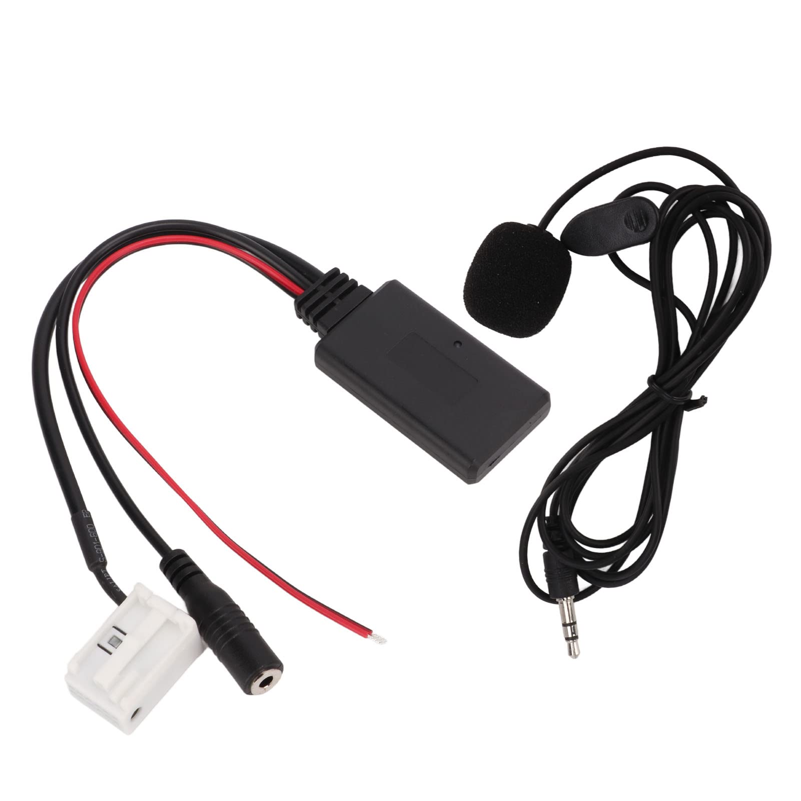 12-Pin AUX Adapter Microphone Set - High Strength Audio Radio Cable for Car Stereo & Accessories - Perfect for Hands-Free Calling & Car Audio Upgrades
