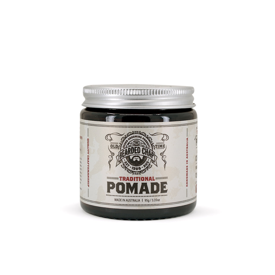 Premium Traditional Pomade for Men - Strong Hold & Natural Shine - Classic Hair Styling Wax for Slick Back, Pompadour & Vintage Looks - Ideal for Weddings, Parties & Daily Grooming
