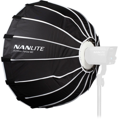 Nanlite Forza 60 LED Softbox Lighting Kit - Professional Studio Light for Photography & Videography - Perfect for YouTube, TikTok, Portrait and Product Shooting