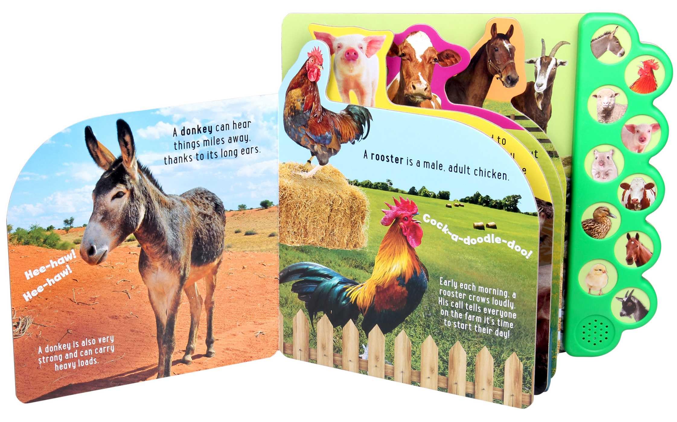 Discovery: Moo on the Farm! - Interactive 10-Button Sound Book for Kids | Animal Sounds Learning Toy for Toddlers | Perfect for Storytime, Preschool Education & Early Childhood Development