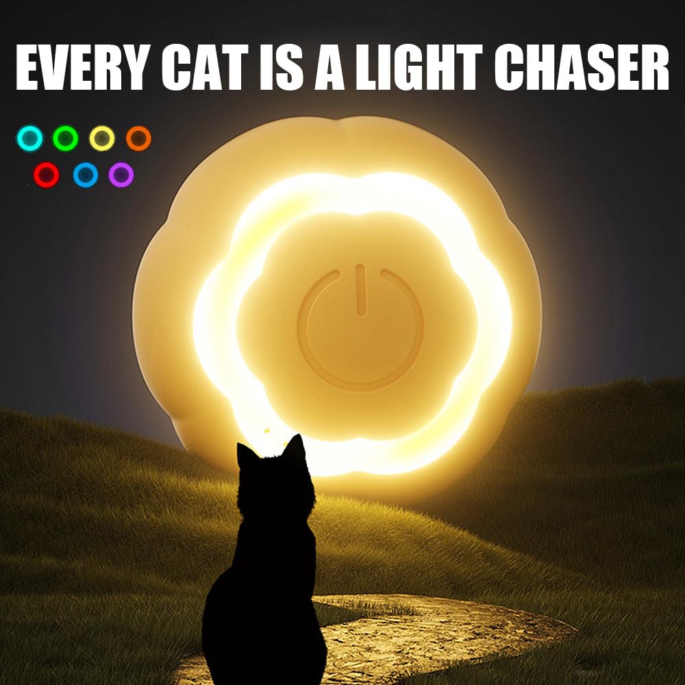 Speedy Panther Interactive Cat Ball Toy - USB Rechargeable LED Cat Toy for Indoor Play