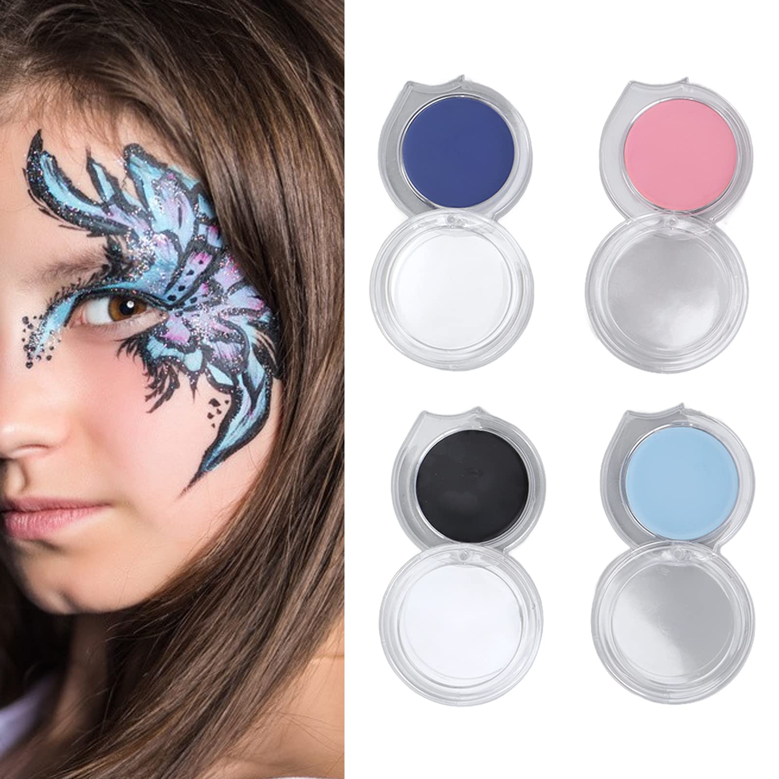 Halloween Face & Body Paint - 1.2oz Non-Toxic, Washable Paint for Kids & Adults - Perfect for Costume Parties, Cosplay & Festive Celebrations