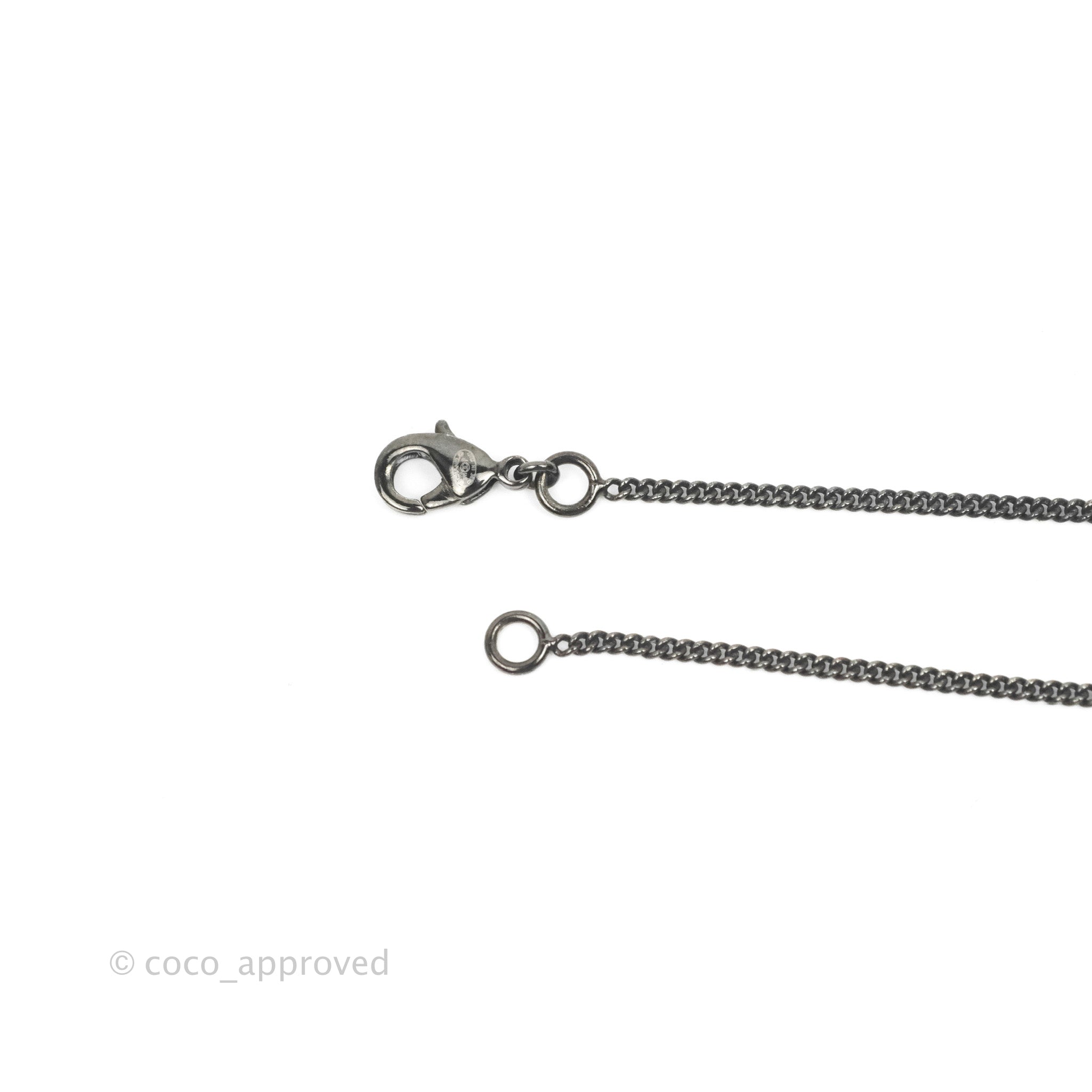 Chanel CC Pearl Necklace in Gun Metal - 11P Collection | Elegant Pearl Jewelry for Women, Perfect for Parties, Weddings & Special Occasions