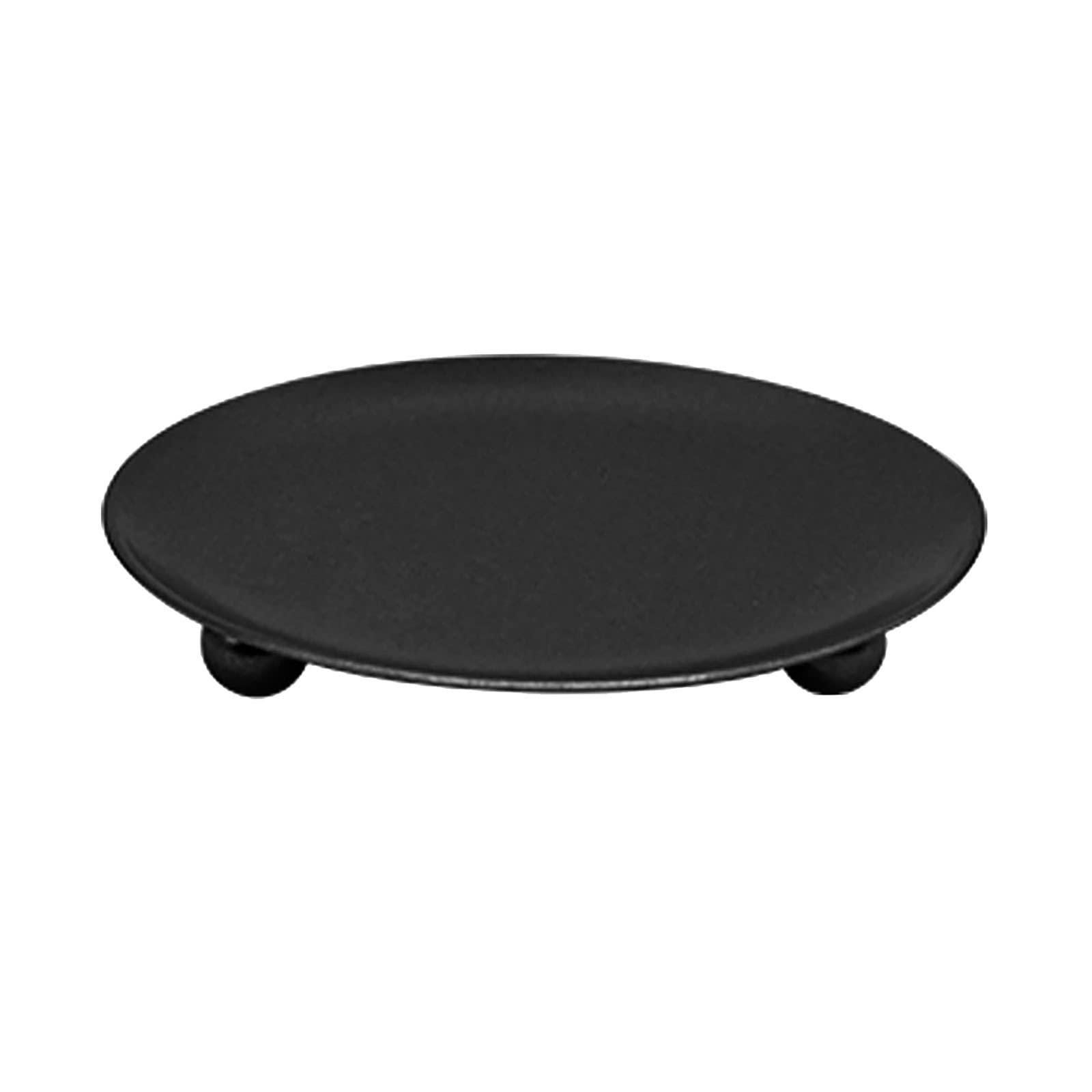 Geometric Round Wrought Iron Candle Holder - Black Metal Multi Candle Centerpiece for Table Decor, Wedding, Dining Room & Home Decoration | Desktop Candlestick with Creative Design for Romantic Ambiance