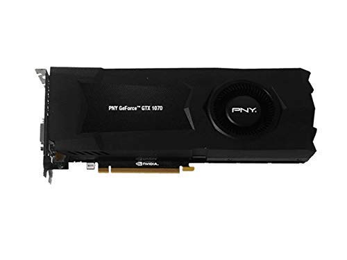 PNY GeForce GTX 1070 8GB GDDR5 PCI Express 3.0 Graphics Card (VCGGTX10708PB) - Renewed - High Performance for Gaming, VR, 4K Video Editing & Streaming