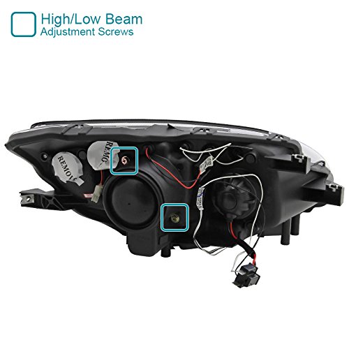 Spec-D Tuning 2LHP-S2K00JM-TM Black Halo LED Projector Headlights for Honda S2000 - High Performance Lighting Upgrade for Night Driving & Car Shows