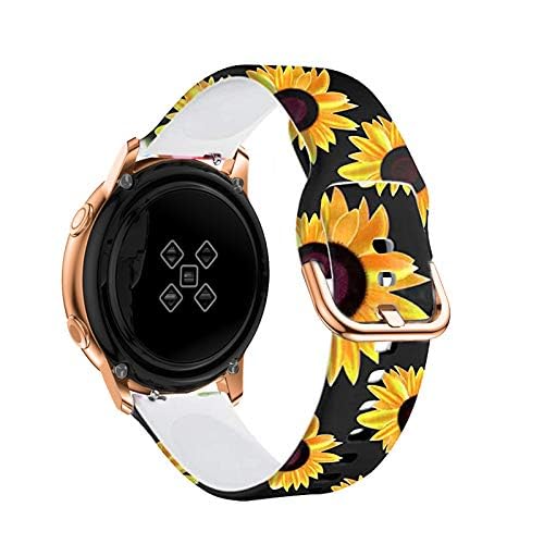 TOOLAIK 20mm Sports Wristband Compatible with Samsung Galaxy Watch 6 Classic 47mm/43mm, Watch 5/5 Pro, Watch 4, Galaxy Watch 3 41mm & Active 2 40mm/44mm - Durable & Comfortable Watch Band for Men & Women - Perfect for Running, Gym & Everyday Wear