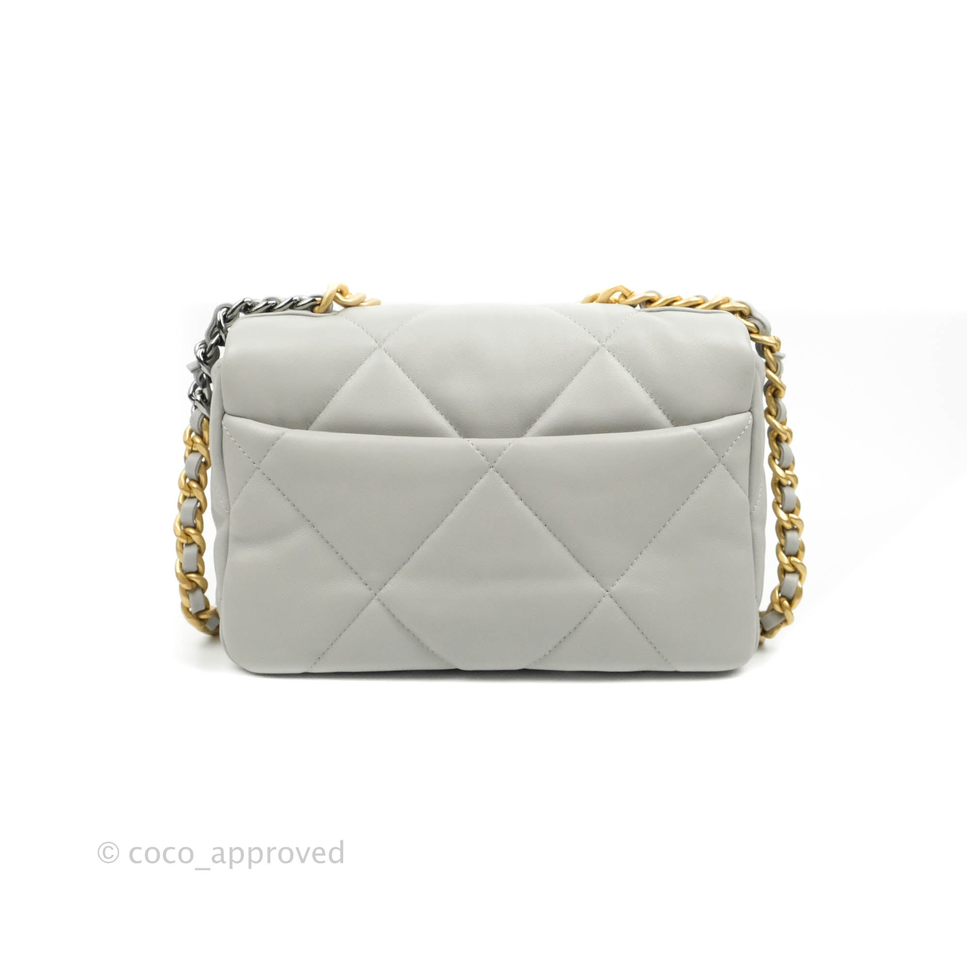 Chanel 19 Small Grey Mixed Hardware 21A Bag - Luxury Designer Handbag for Women | Perfect for Everyday Use, Office & Special Occasions