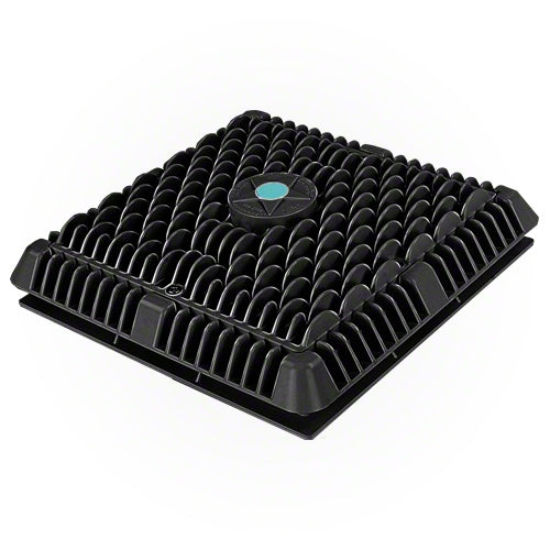 AquaStar 9 Wave Suction Outlet Cover - Black - Pool Safety Drain Cover for Inground Pools - Prevent Hair & Body Entrapment