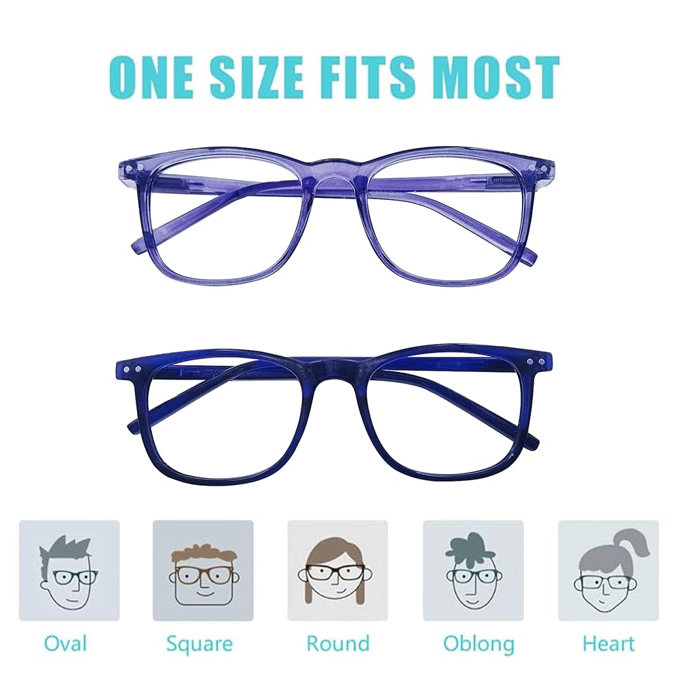 Blue Light Blocking Glasses for Men & Women - Anti Glare UV Protection for Computer Use