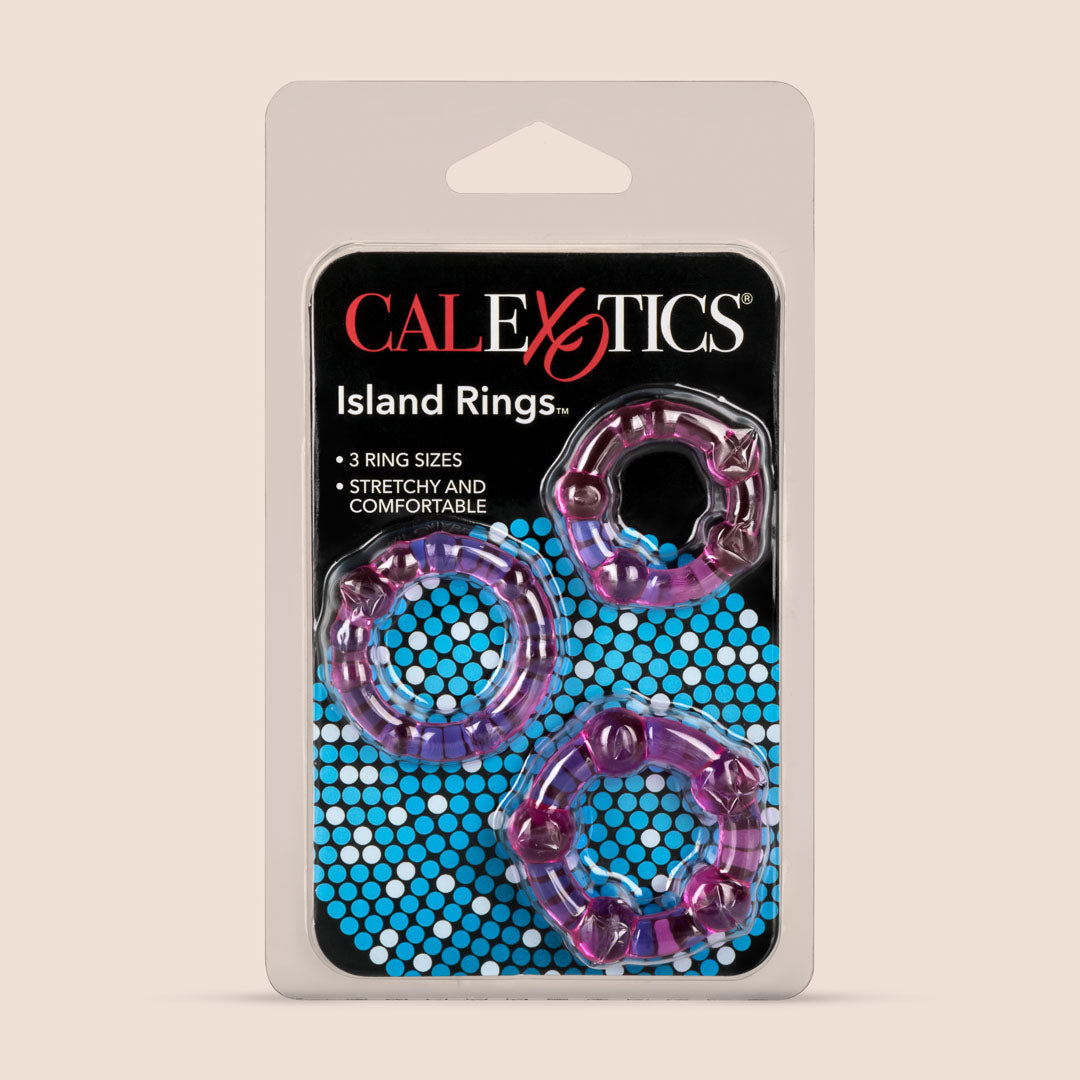 Premium Silicone Cock Ring Set by CalExotics - 3 Pack Stretchy Penis Rings for Enhanced Pleasure & Performance | Perfect for Couples & Solo Play, Intimate Gifts, and Spicing Up Your Sex Life