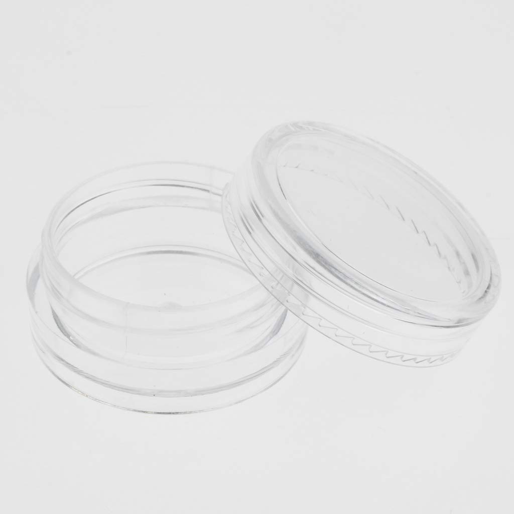 50pcs Reusable Plastic Storage Jars with Lids - 3g Small Containers for Nail Art, Jewelry Organizer & DIY Crafts | Perfect for Salon, Home Organization & Travel Accessories