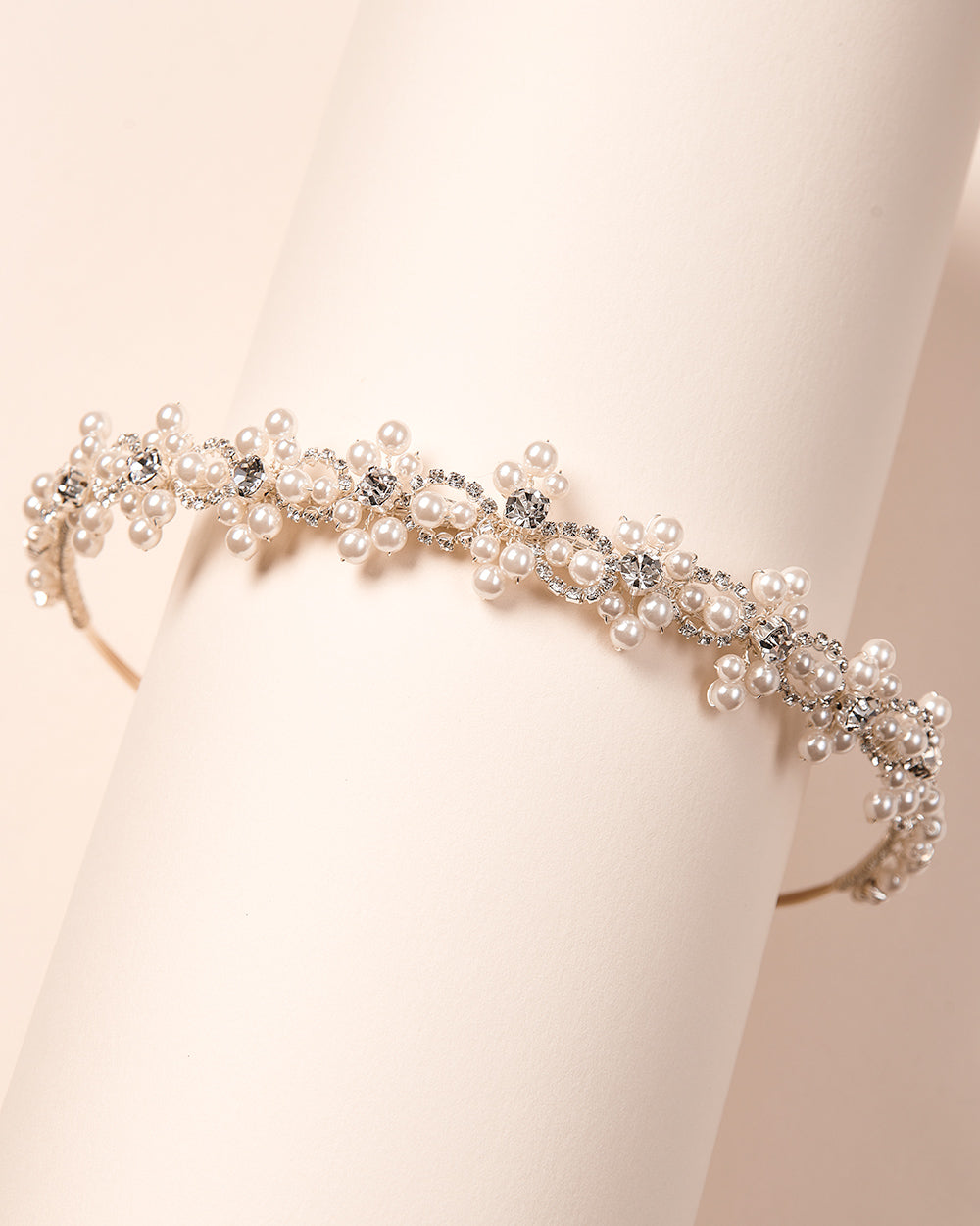 Lilith Pearl Headband for Women - Elegant Crystal Hair Accessory for Weddings, Parties & Special Occasions