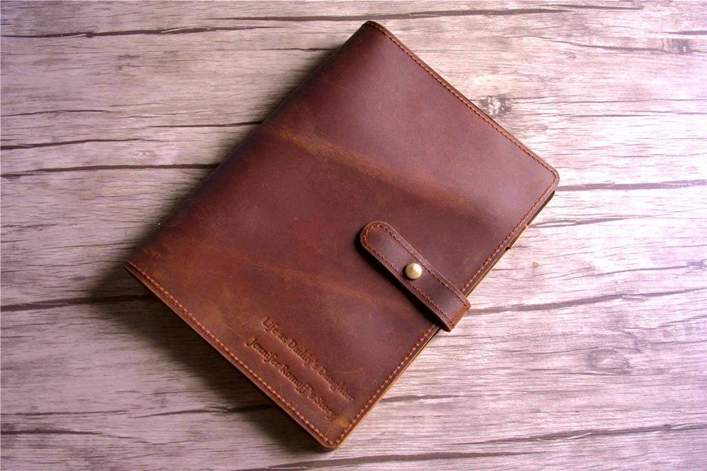 Premium Leather Custom Daily Planner Journal - Personalized Organizer for Work, School & Productivity - Perfect for Scheduling, Note Taking & Goal Setting