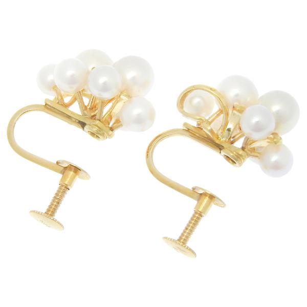 18K Gold Pearl Cluster Earrings - Vintage Luxury Jewelry for Women | Perfect for Weddings, Parties & Special Occasions
