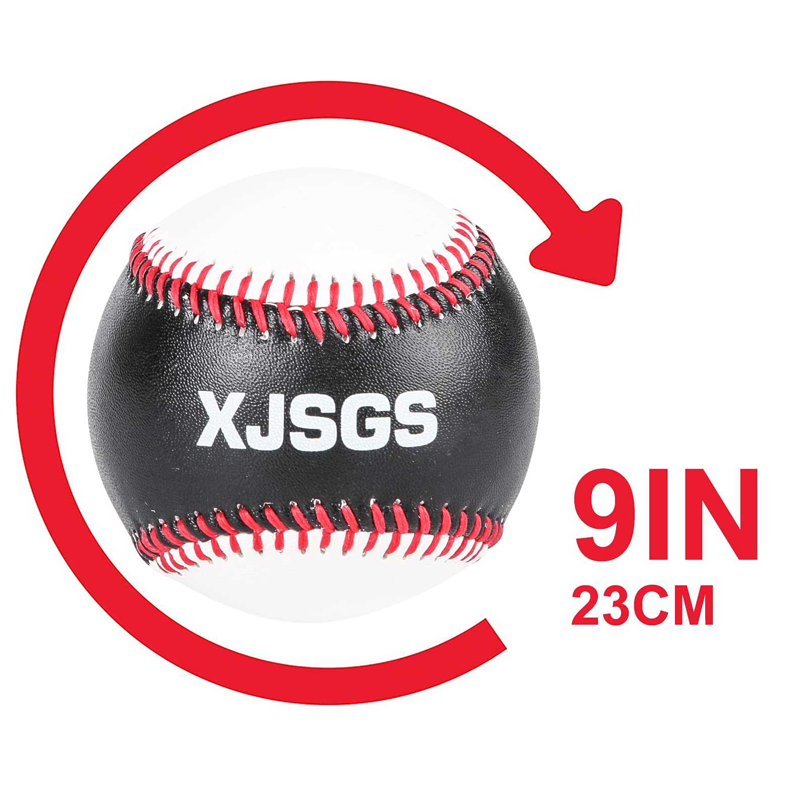 Official League Baseballs for Recreational Use - 9 Inch Standard Size Practice Baseballs for Indoor & Outdoor Training, Games & Sports Activities